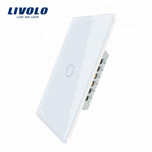 Livolo US Wall Electric Touch Switch 110~250V 1 Gang Light Control VL-C501-11